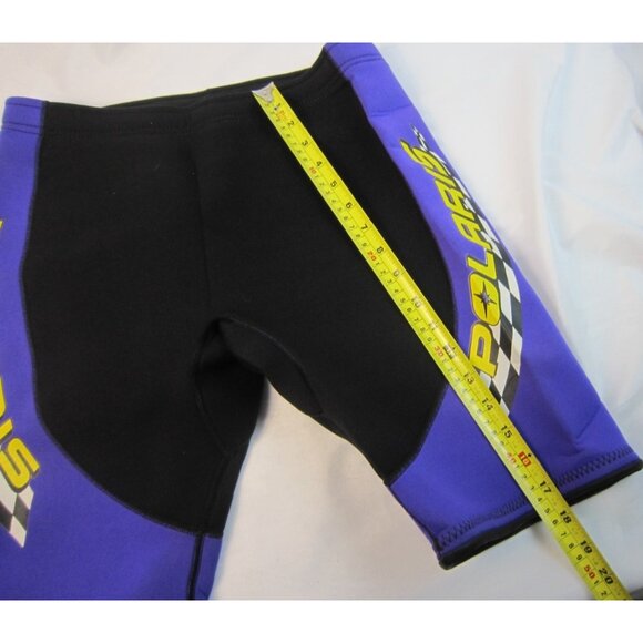 Vintage Polaris Neoprene Black / Purple Water Shorts - Mens Size Large - Picture 11 of 12